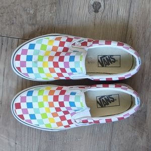 Women rainbow vans